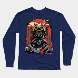 robot ninja streetwear t-shirt design Long Sleeve T-Shirt